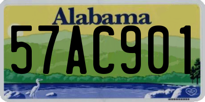 AL license plate 57AC901