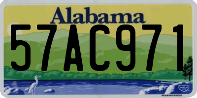 AL license plate 57AC971