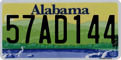 AL license plate 57AD144