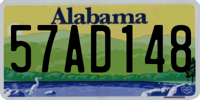 AL license plate 57AD148