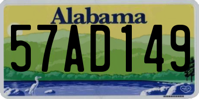 AL license plate 57AD149
