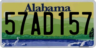 AL license plate 57AD157