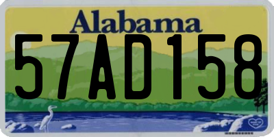 AL license plate 57AD158