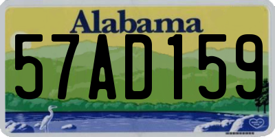 AL license plate 57AD159
