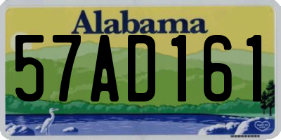 AL license plate 57AD161