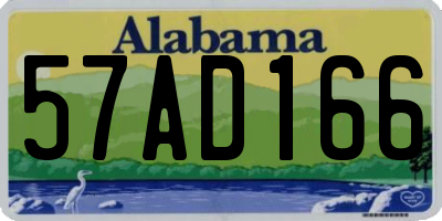 AL license plate 57AD166