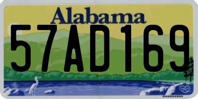 AL license plate 57AD169
