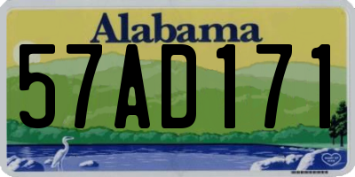AL license plate 57AD171