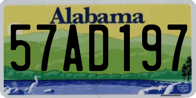 AL license plate 57AD197