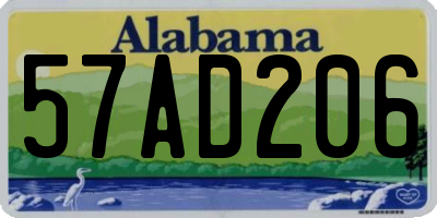 AL license plate 57AD206