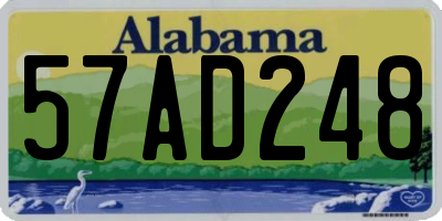 AL license plate 57AD248