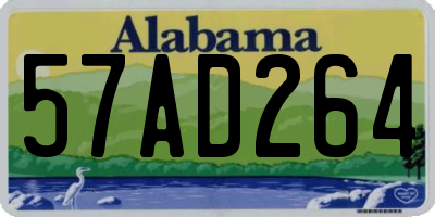 AL license plate 57AD264
