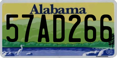 AL license plate 57AD266