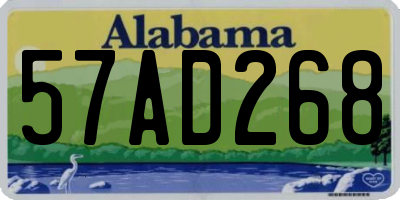 AL license plate 57AD268