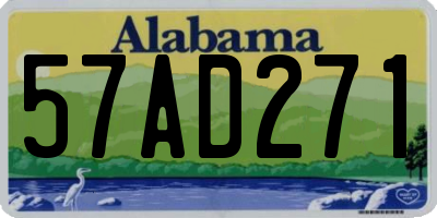 AL license plate 57AD271