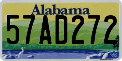 AL license plate 57AD272