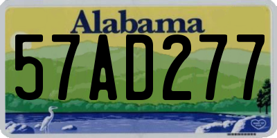 AL license plate 57AD277