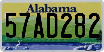 AL license plate 57AD282