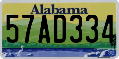 AL license plate 57AD334