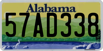 AL license plate 57AD338