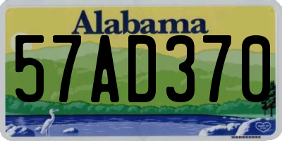 AL license plate 57AD370