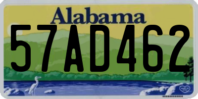 AL license plate 57AD462
