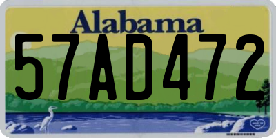 AL license plate 57AD472