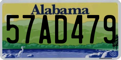 AL license plate 57AD479