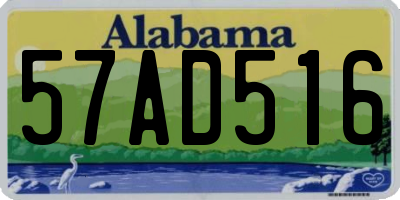 AL license plate 57AD516