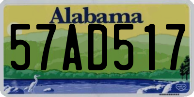 AL license plate 57AD517