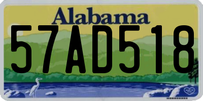 AL license plate 57AD518