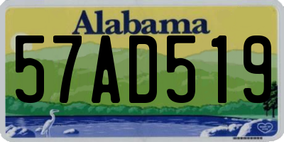 AL license plate 57AD519