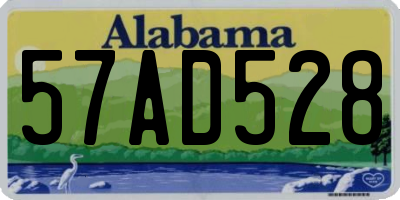 AL license plate 57AD528