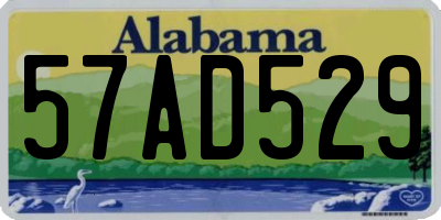 AL license plate 57AD529