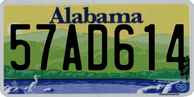 AL license plate 57AD614