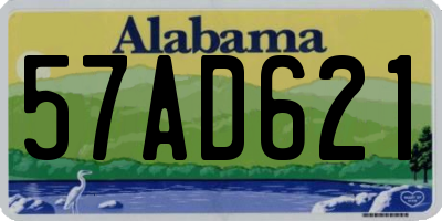 AL license plate 57AD621