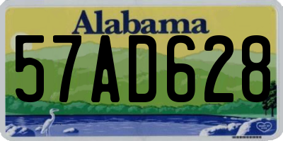 AL license plate 57AD628