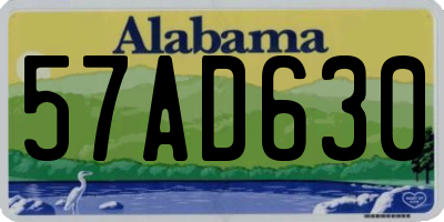 AL license plate 57AD630