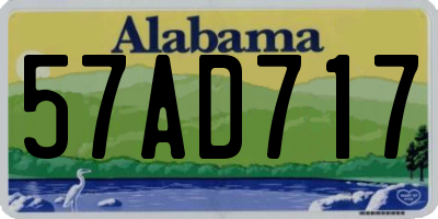 AL license plate 57AD717