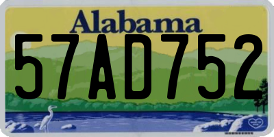 AL license plate 57AD752