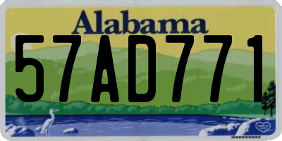 AL license plate 57AD771
