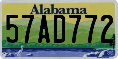 AL license plate 57AD772