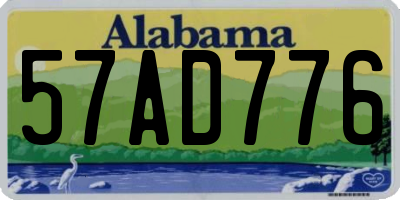AL license plate 57AD776