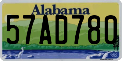 AL license plate 57AD780