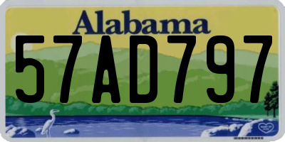AL license plate 57AD797