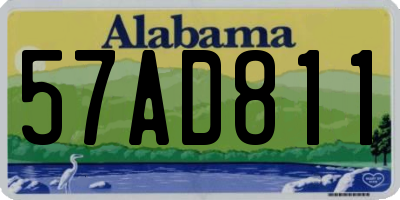 AL license plate 57AD811
