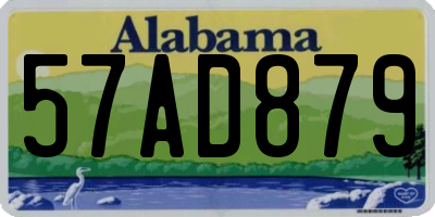 AL license plate 57AD879