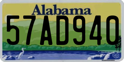 AL license plate 57AD940