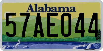 AL license plate 57AE044