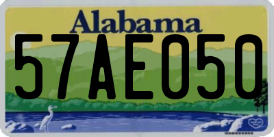 AL license plate 57AE050